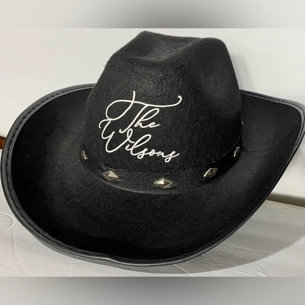LADIES OR MANS BLACK COWBOY HAT